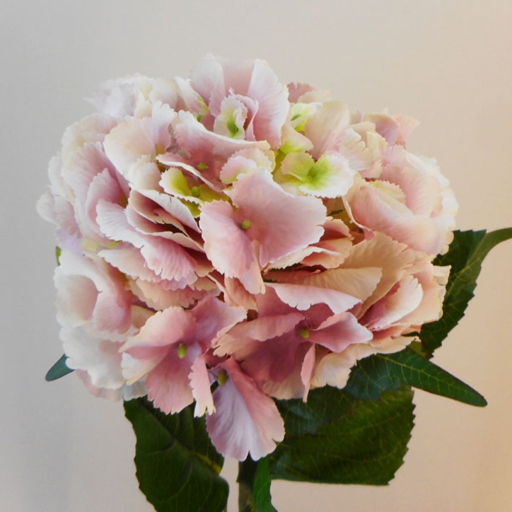 Giant Silk Hydrangeas Vintage Pink 64cm Artificial Flowers